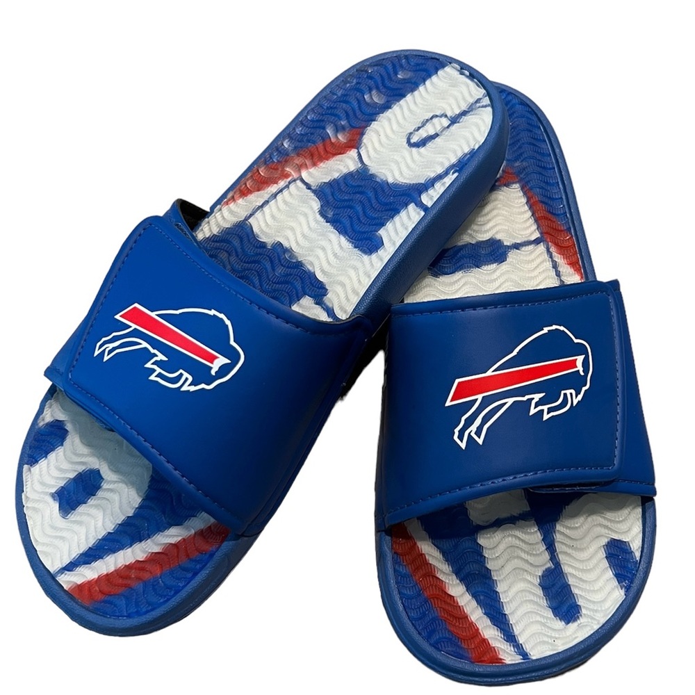 Buffalo Bills Blue Slide Sandals